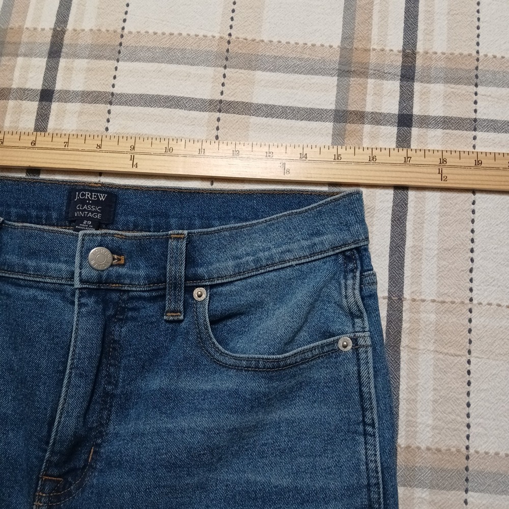 J.CREW‎ Classic Vintage Women's 29 High Rise Stretch Straight Leg Medium Wash - Picture 7 of 10
